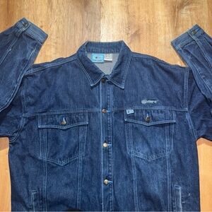 VTG Y2K Culture New Denim 3 XL Preppy Button Up Embroidered Street jnco-like 90s
